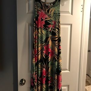 Full length floral dress